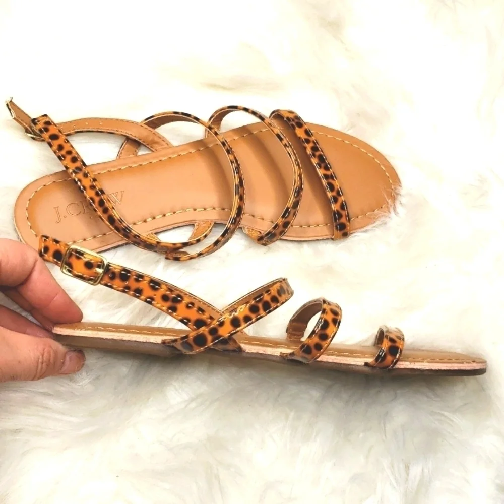 J.Crew Tortoise ankle-strap sandals Item AW599